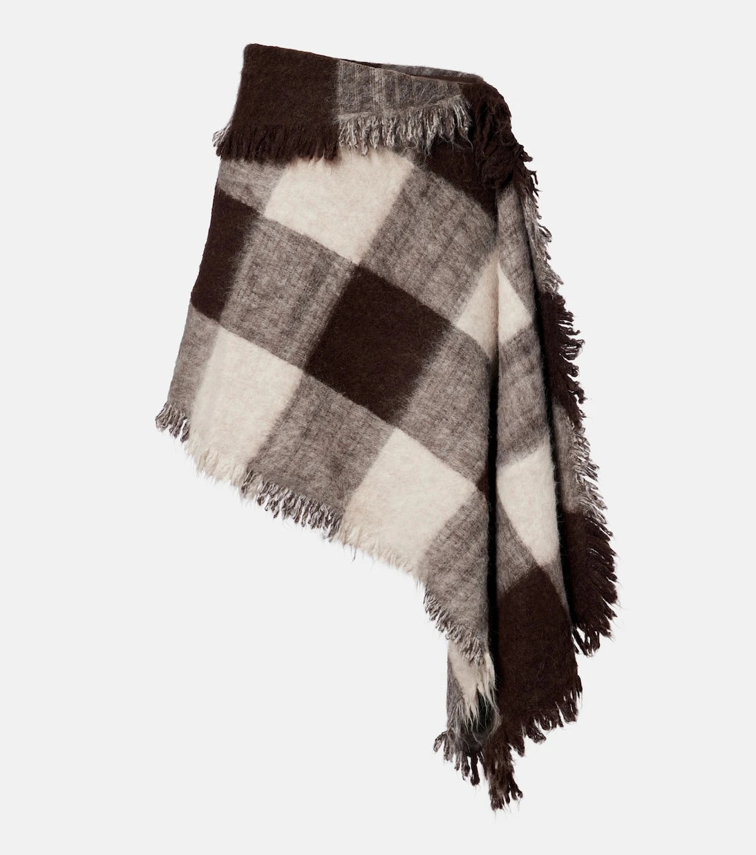 Proenza Schouler - Kai checked alpaca and wool-blend miniskirt