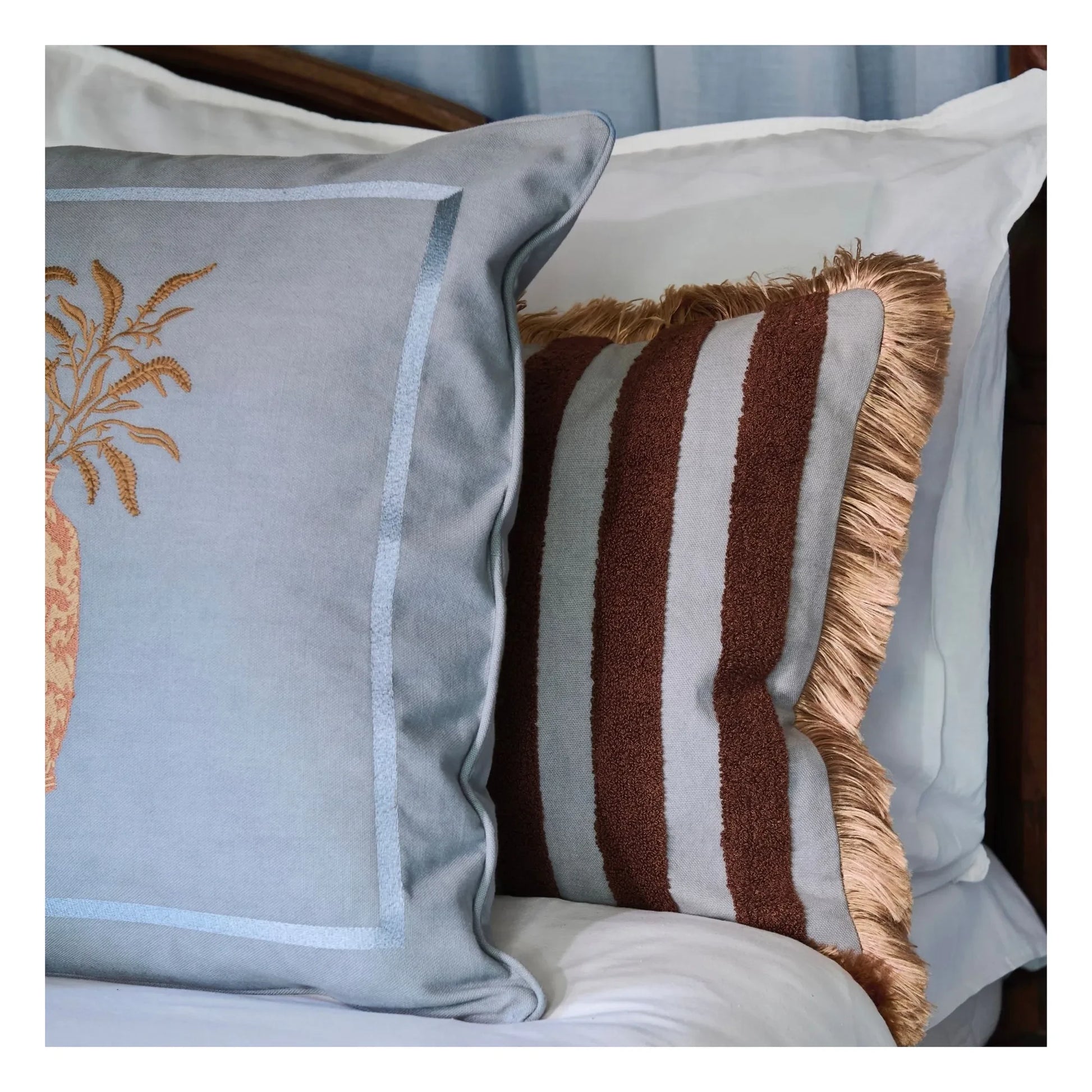 Palais - Jackie cushion cover | Blue