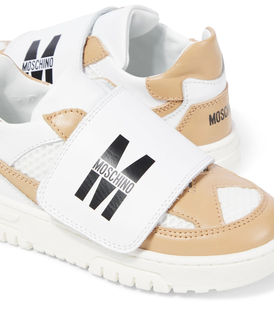 Moschino Kids - أحذية رياضية جلدية