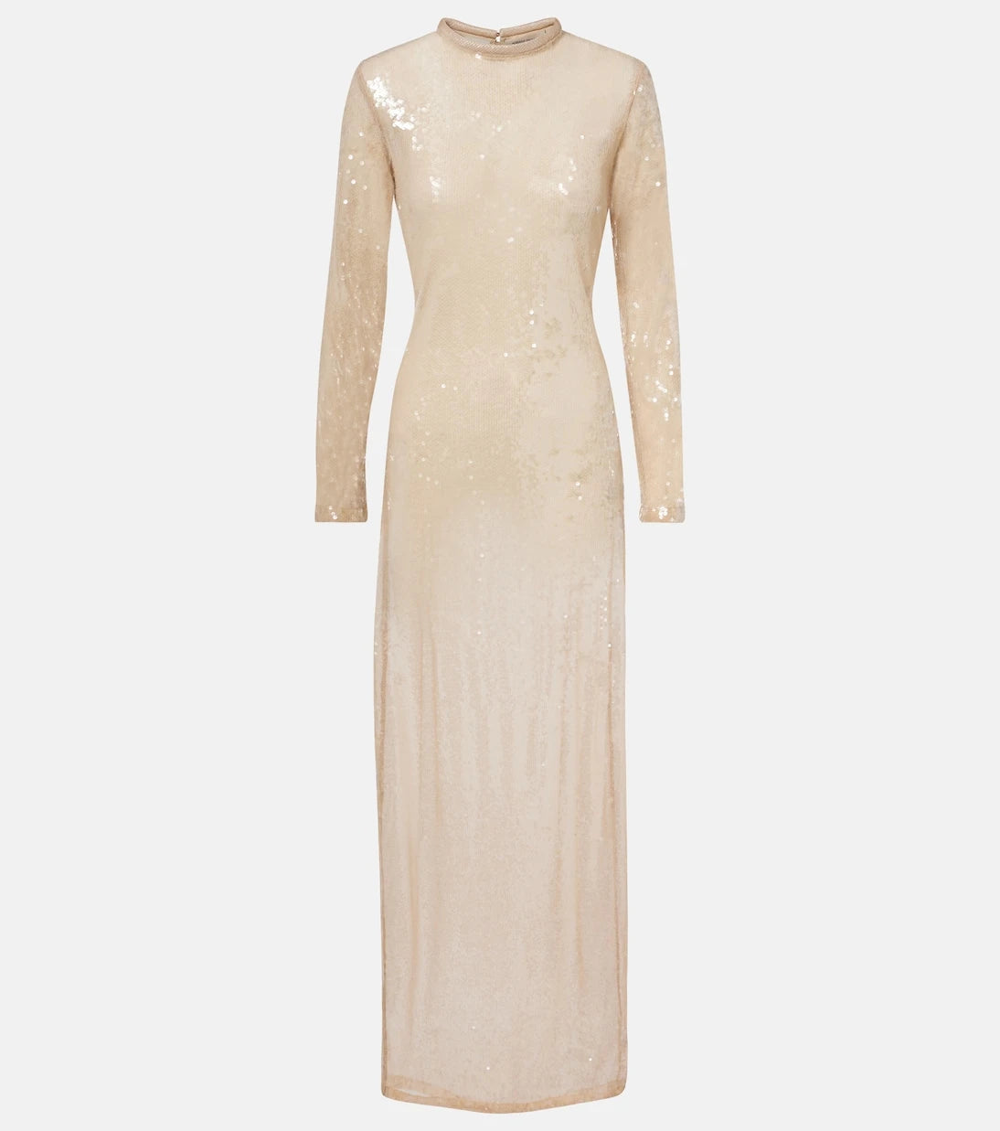 Adriana Degreas - Sequined sheer maxi dress
