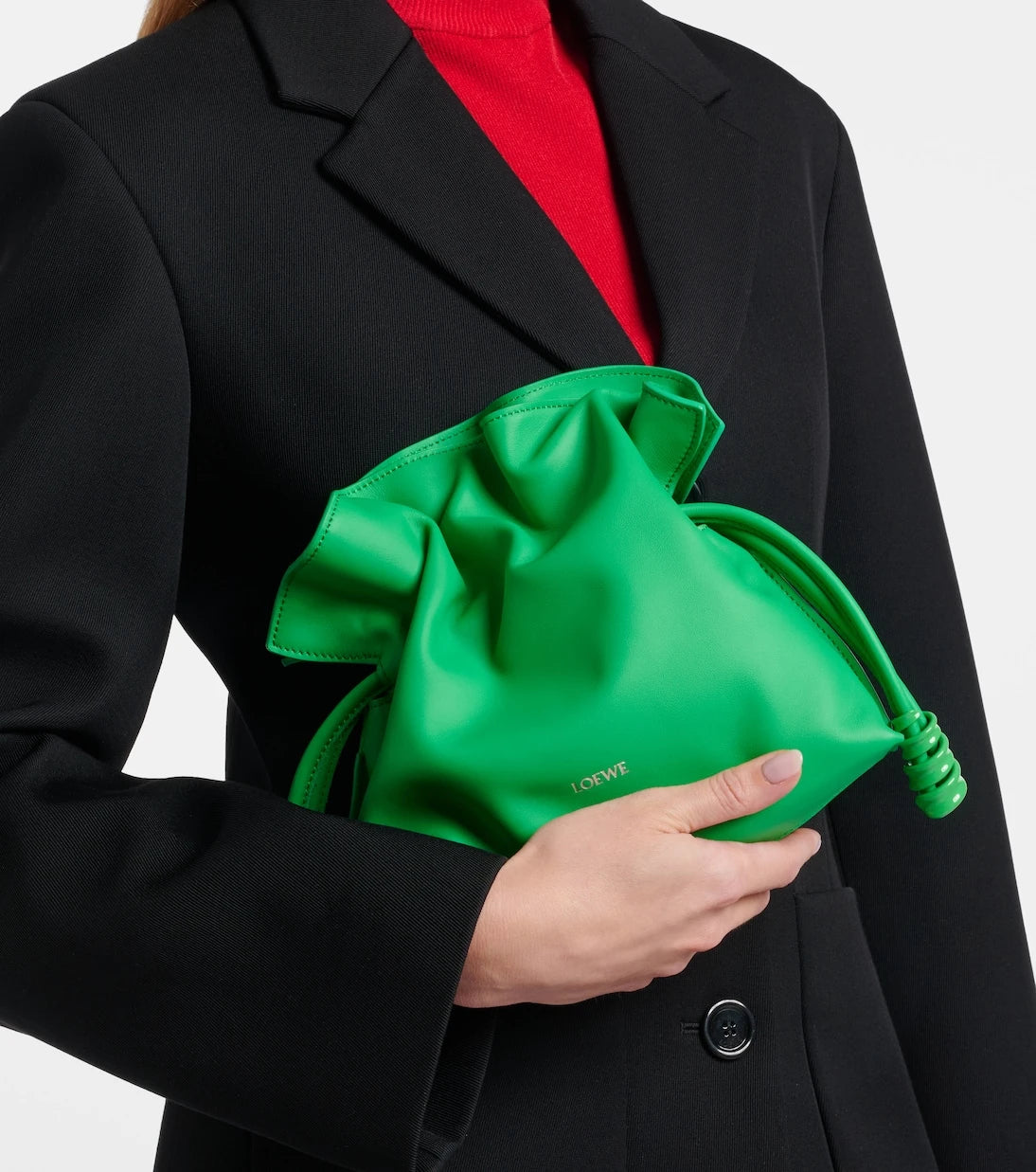 Loewe - Flamenco Coil Mini leather clutch