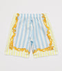 Versace Kids Silk Barocco Pinstripe Shorts (1-5 Years)