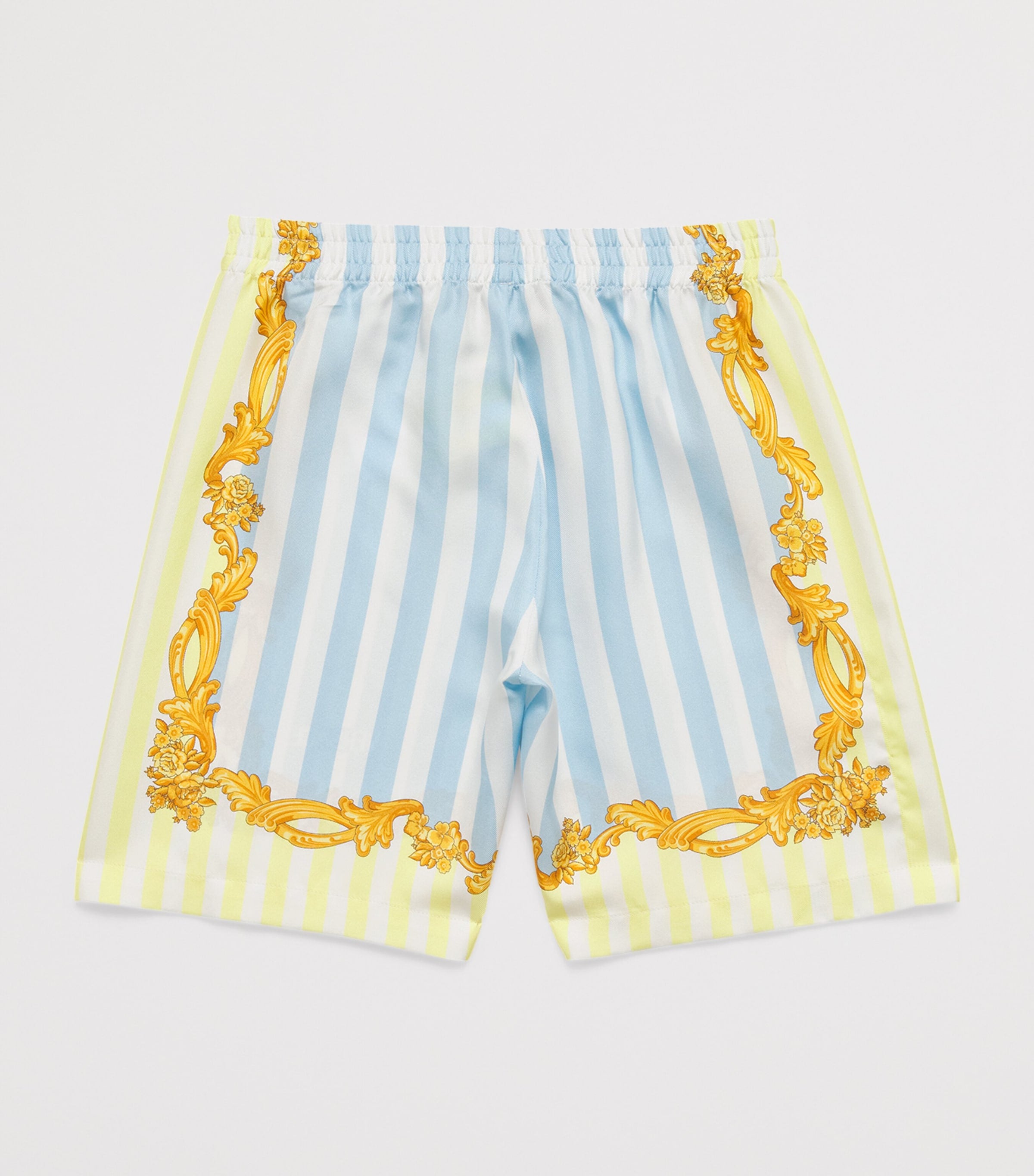 Versace Kids Silk Barocco Pinstripe Shorts (1-5 Years)