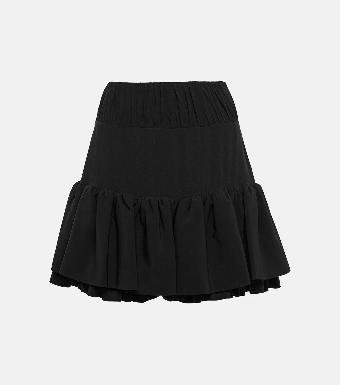 Rabanne - Ruffled high-rise miniskirt