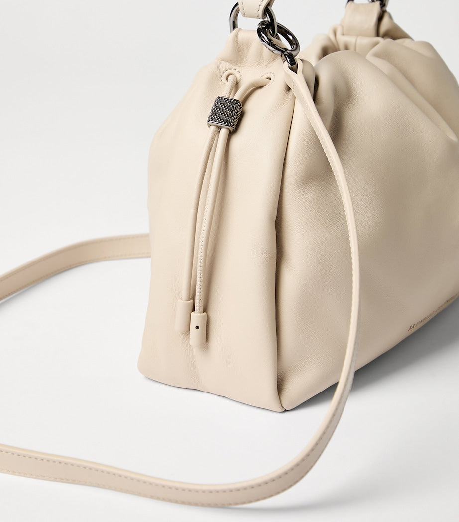 Small Leather Mellow Bucket Bag