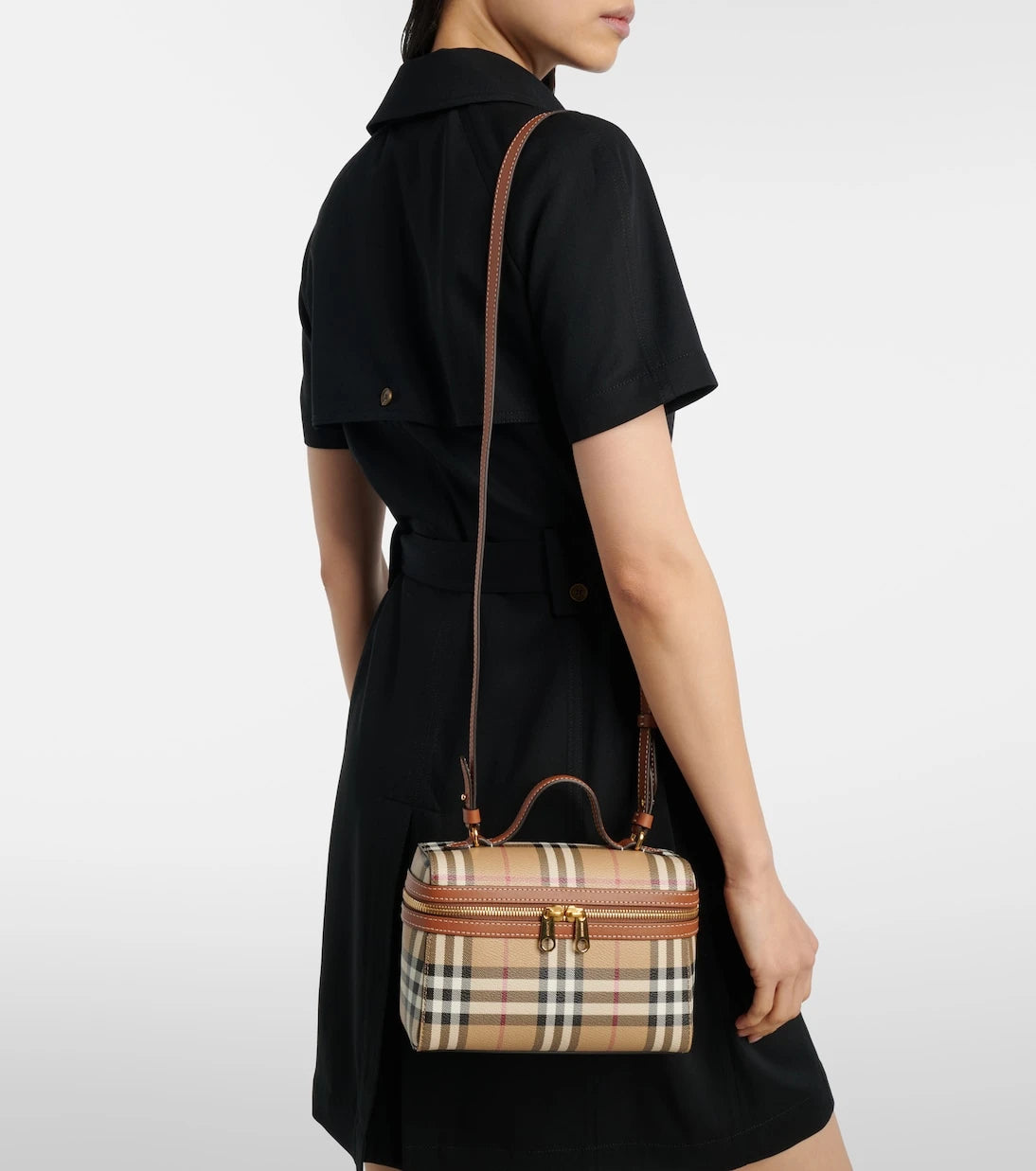 Burberry - Makyaj Çantası Burberry Ekose Küçük makyaj çantası