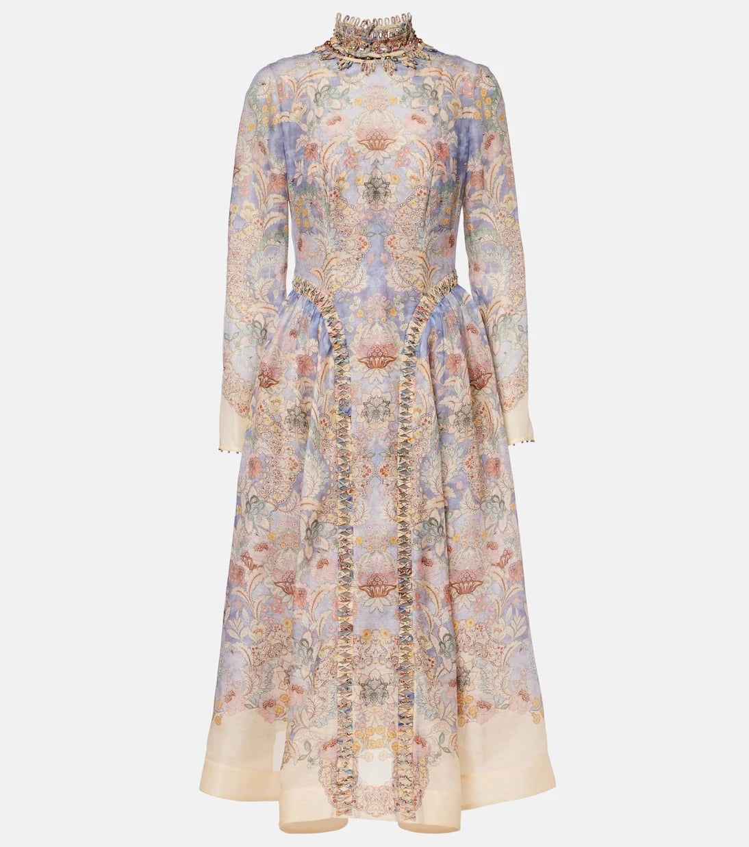 Zimmermann - Rebellion linen and silk midi dress