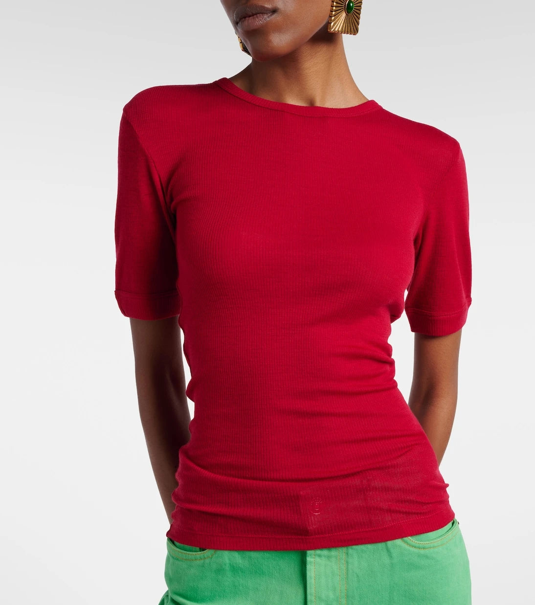 Versace - Medusa virgin wool T-shirt