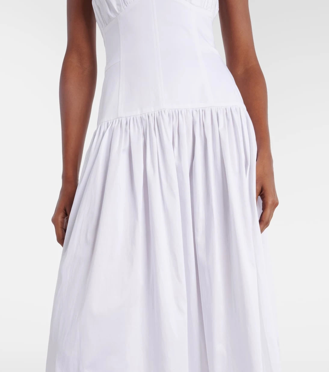 Tove - Lauryn strapless cotton-blend midi dress