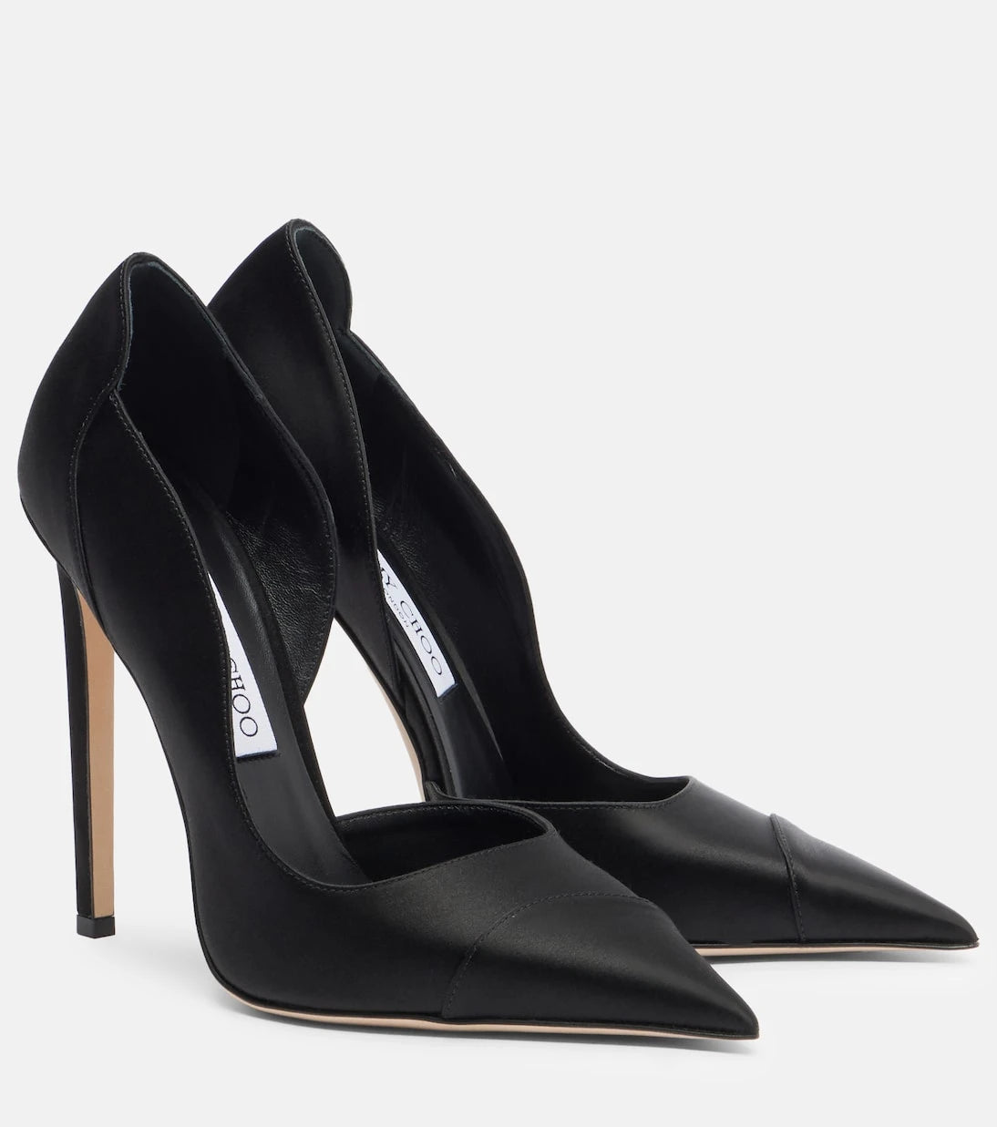 Jimmy Choo - حذاء بريجيت 120 بكعب عالٍ من الساتان