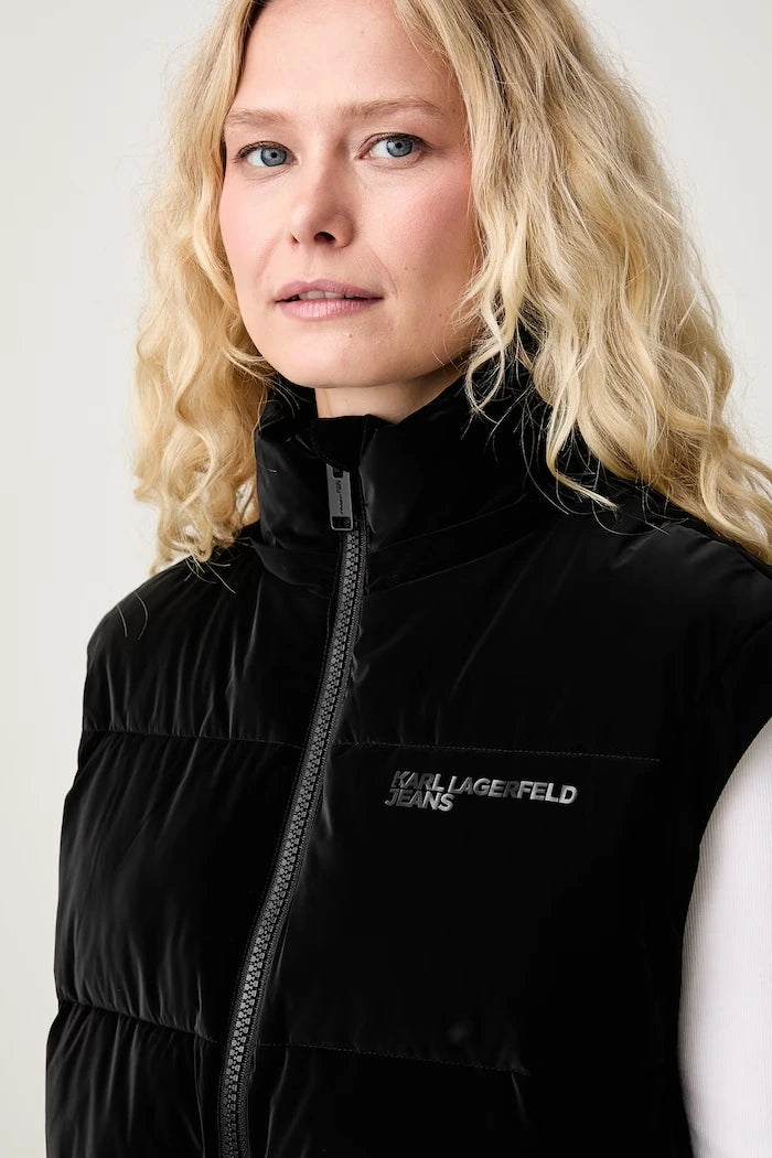 Karl Lagerfeld Jeans Kapüşonlu Kadın Yeleği