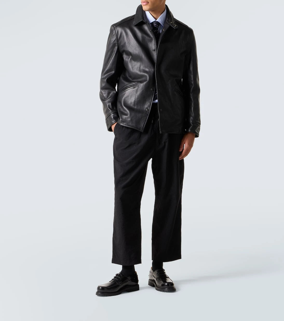 Junya Watanabe - x Heinrich Dinkelacker leather boat shoes