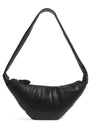 Medium Grained Leather Croissant Shoulder Bag