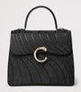 Small Leather Panthère de Cartier Top-Handle Bag