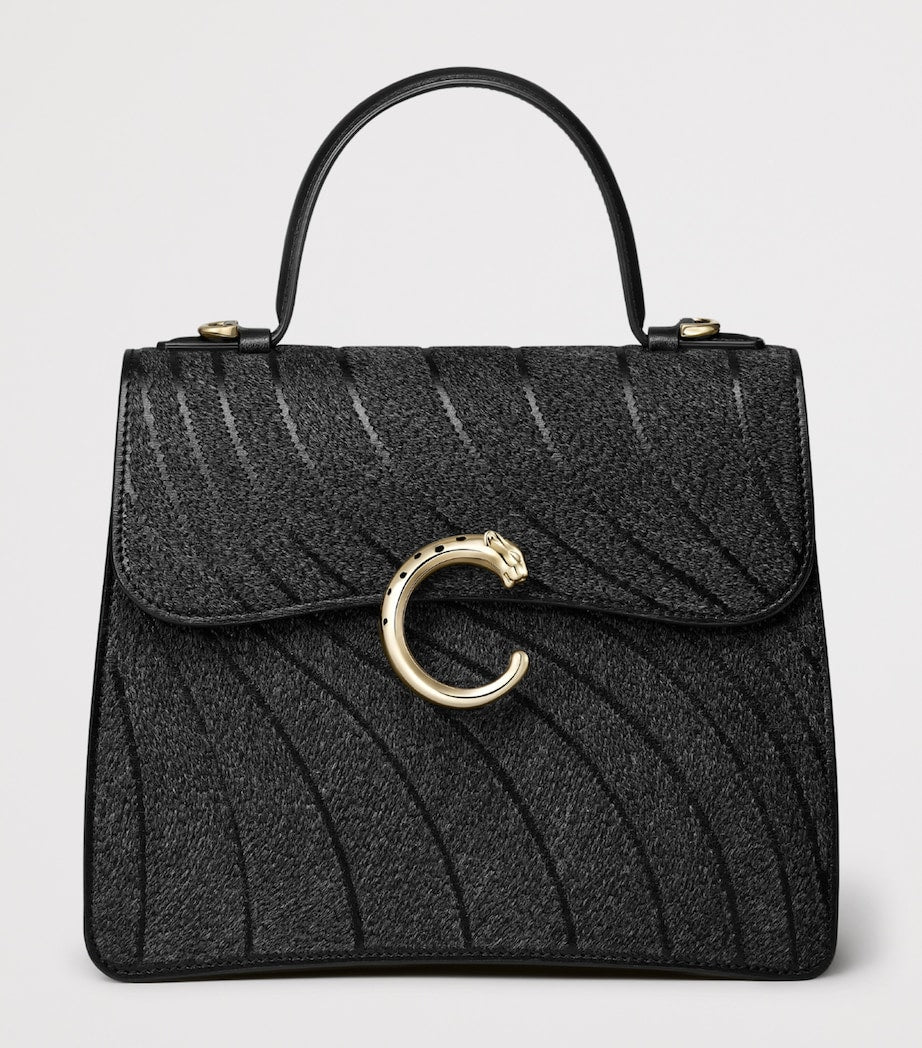 Small Leather Panthère de Cartier Top-Handle Bag