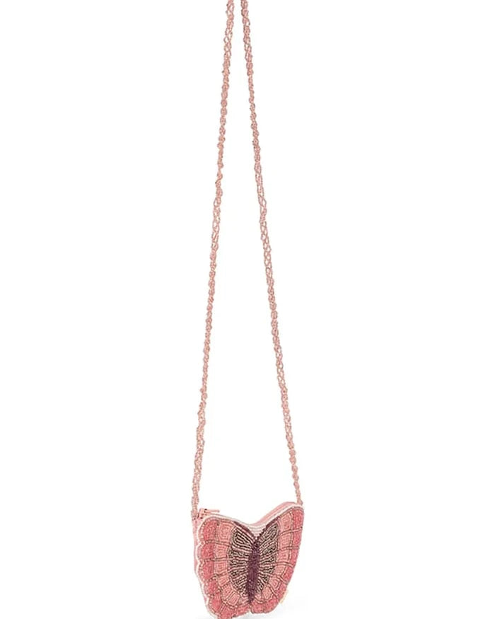Konges Sløjd çocuklar için crossbody çanta BUTTERFLY BEADED BAG