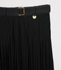 Burberry Black Pleated Maxi Skirt