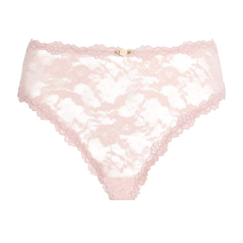Skims Pink Stretch-Lace Briefs