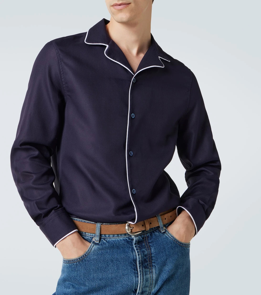 Brunello Cucinelli - Cotton pajama shirt