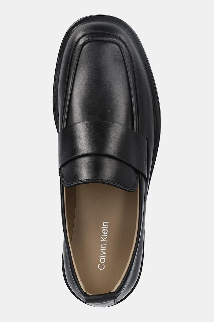 Кожени мокасини Calvin Klein SQ RUBBER LOAFER