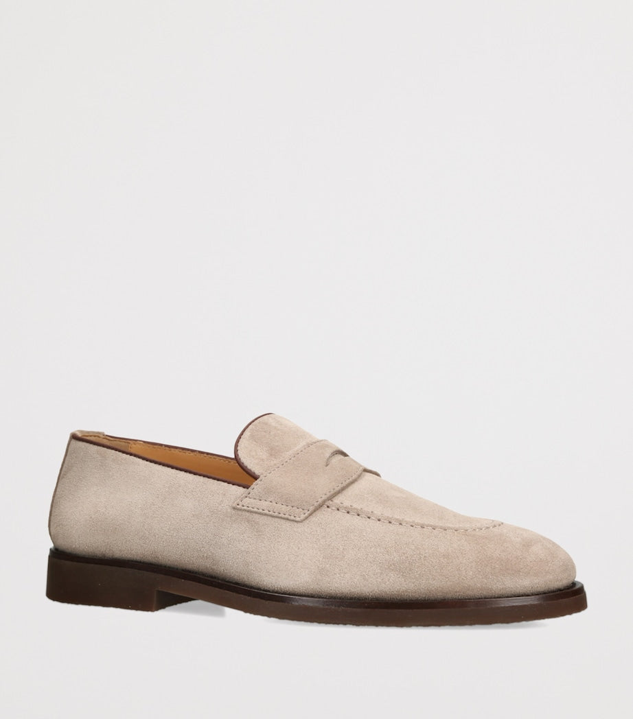 Suede Penny Loafers