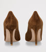 Brown Suede Gianvito Pumps 85