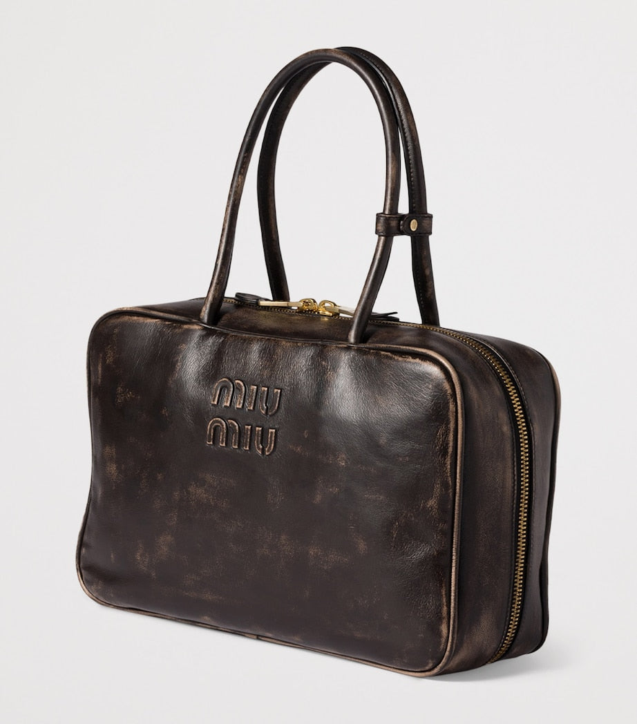 Nappa Leather Beau Top-Handle Bag