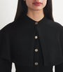 Black Knitted Cape Dress