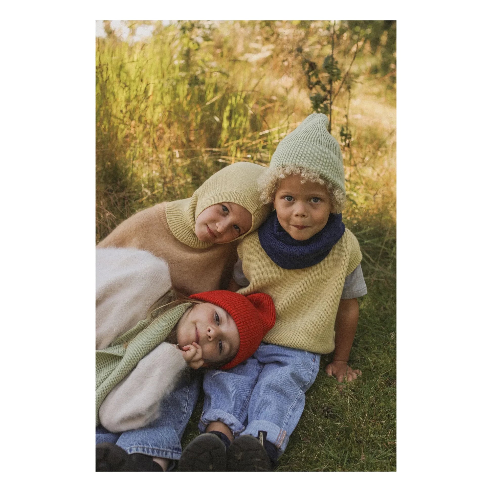 Hvid - Gigi Merino Wool Snood | Navy blue