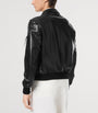 TOM FORD Black Leather Bomber Jacket
