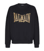 Cotton Embroidered College Sweatshirt