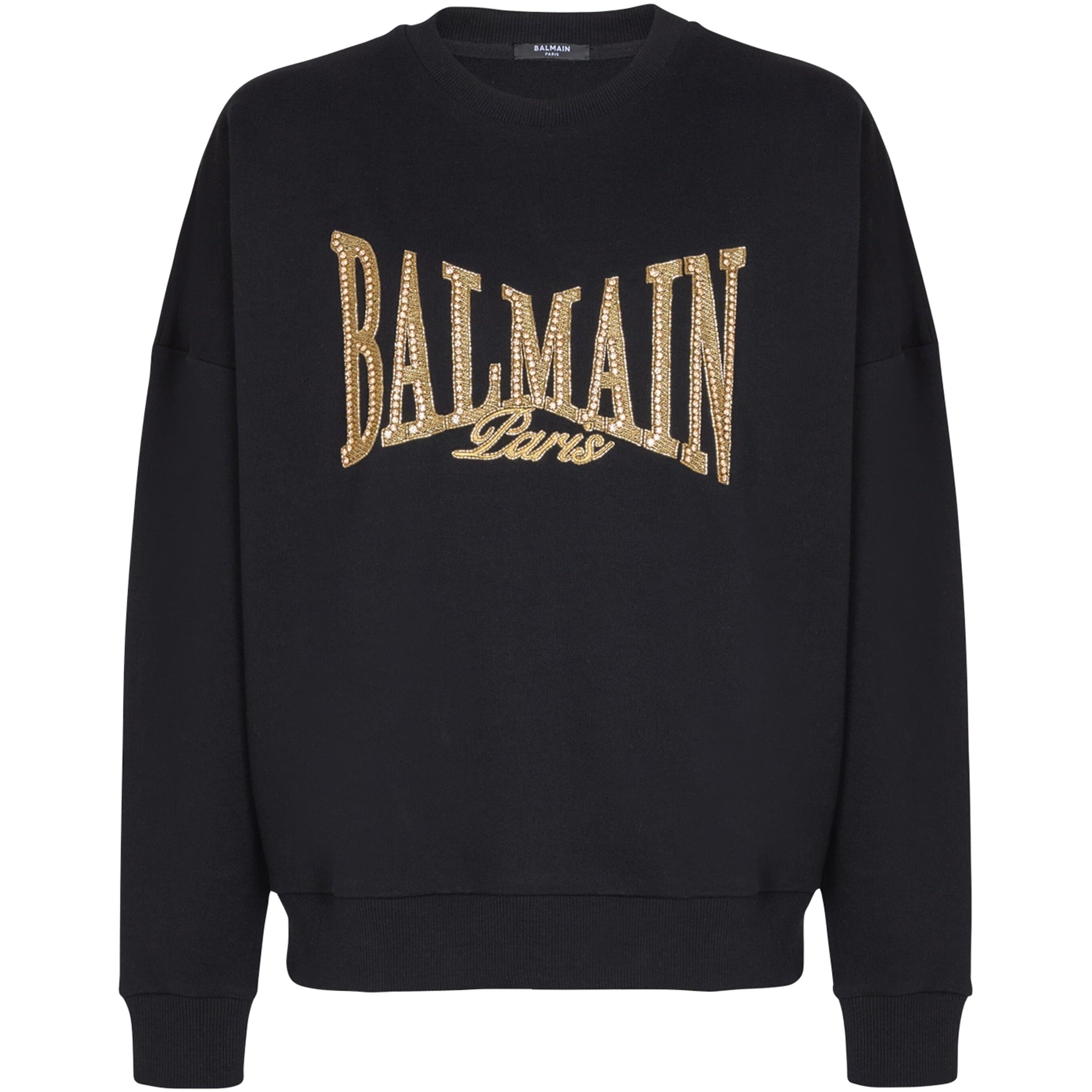 Cotton Embroidered College Sweatshirt