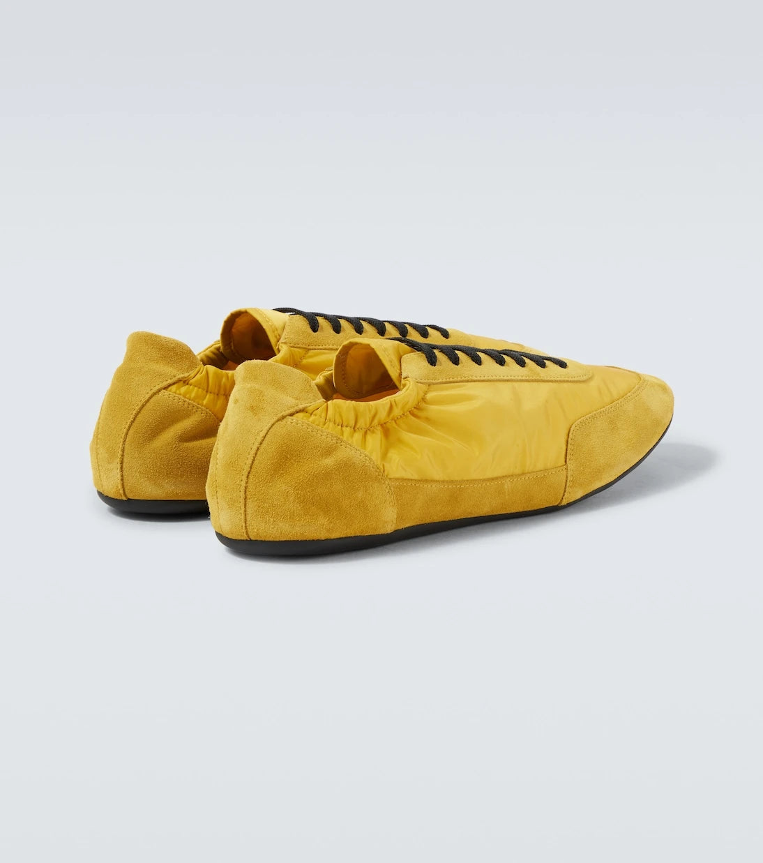Prada - Collapse Re-Nylon suede-trimmed sneakers