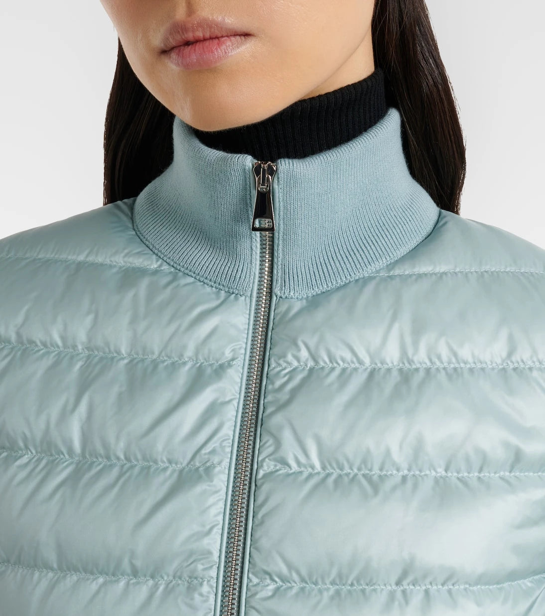 Moncler - Down-paneled virgin wool cardigan