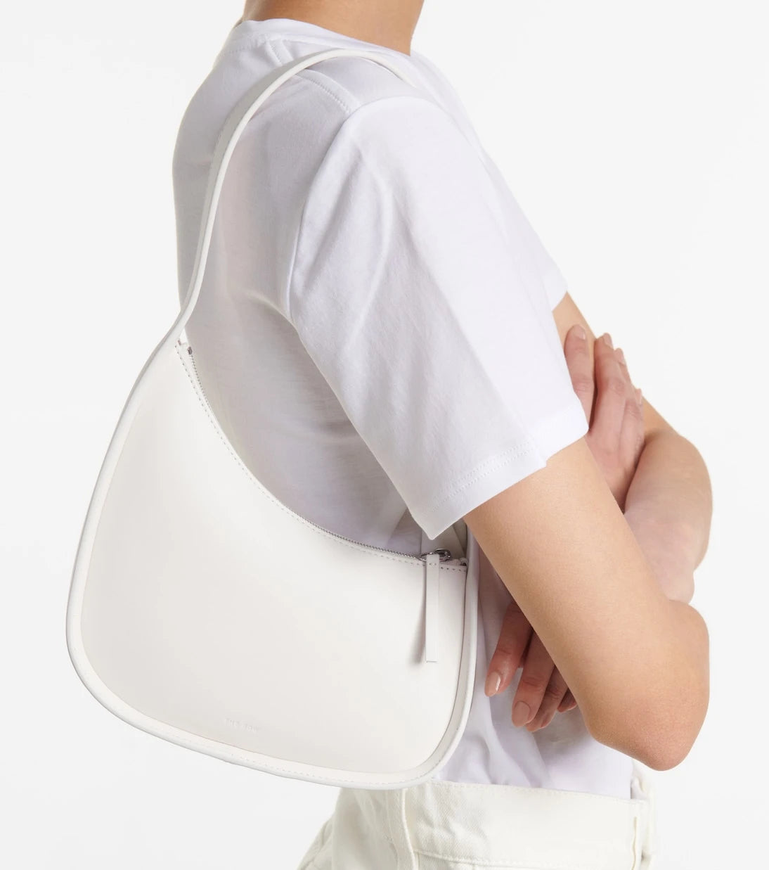 The Row - Half Moon leather shoulder bag
