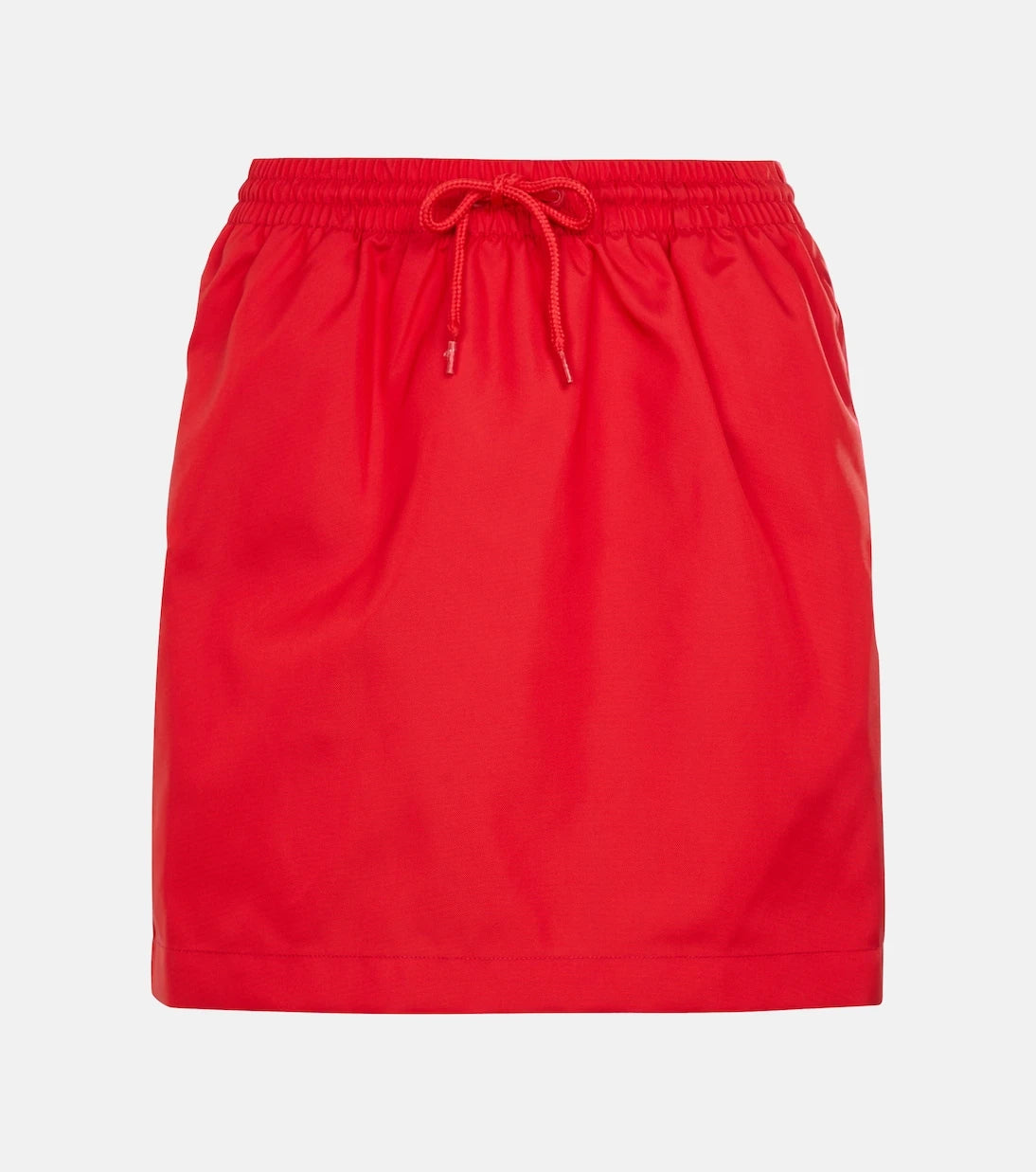 Wardrobe.NYC - High-rise drawstring miniskirt