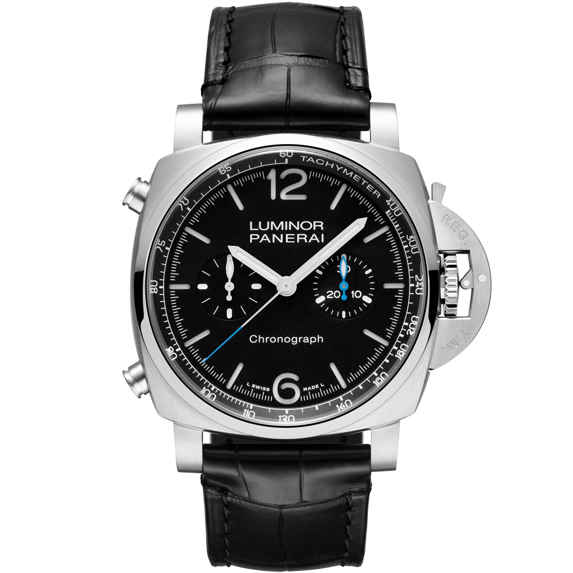 Stainless Steel Luminor Chronograph Watch 44mm