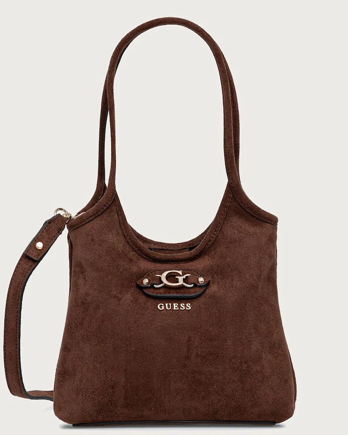Guess SAMANTHA süet görünümlü kadın çapraz çanta
