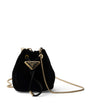 Prada Black Mini Velvet Triangle Pouch