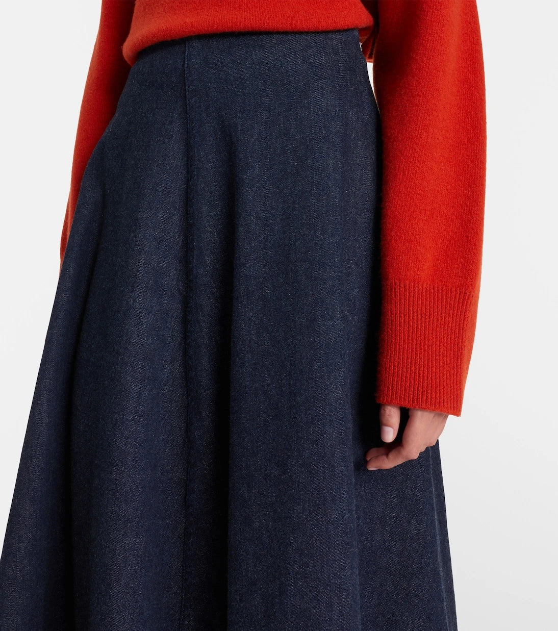 Altuzarra - Varda denim midi skirt