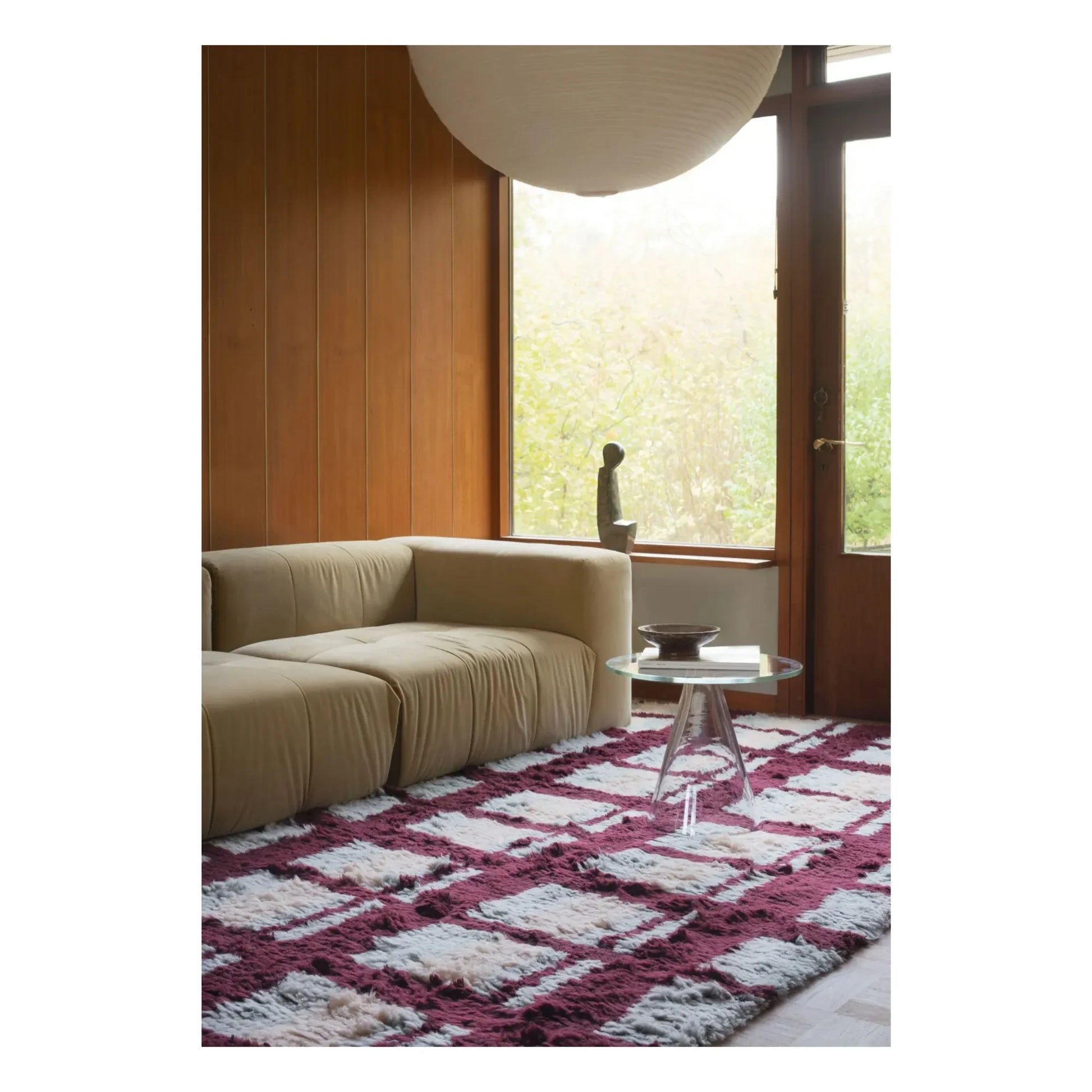 Layered - Arbor wool rug, Evelina Kroon | Burgundy