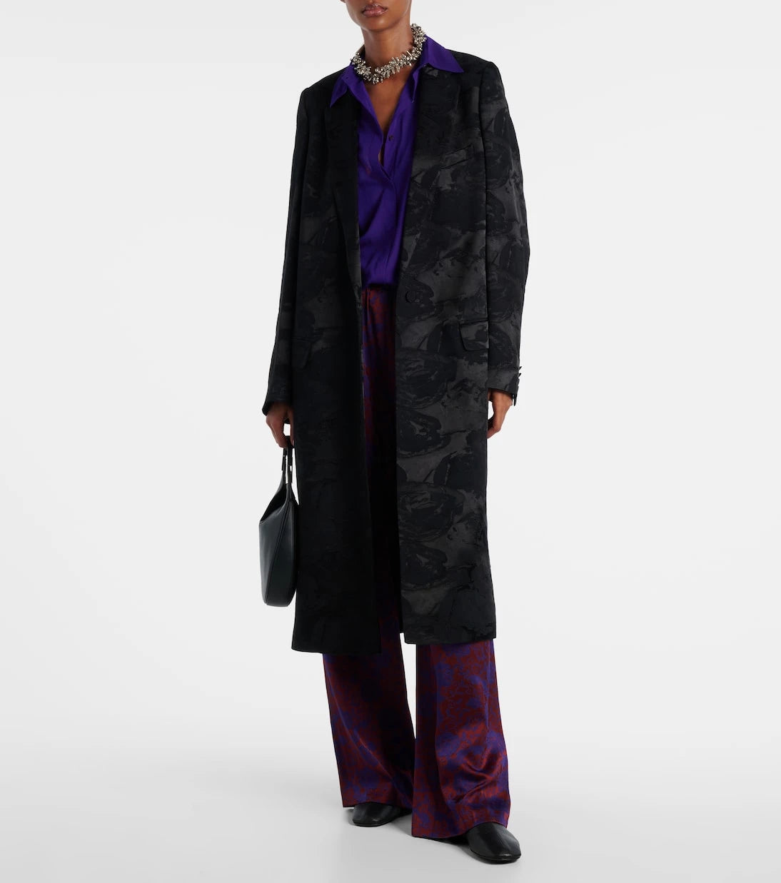 Dries Van Noten - Globe leather ankle boots