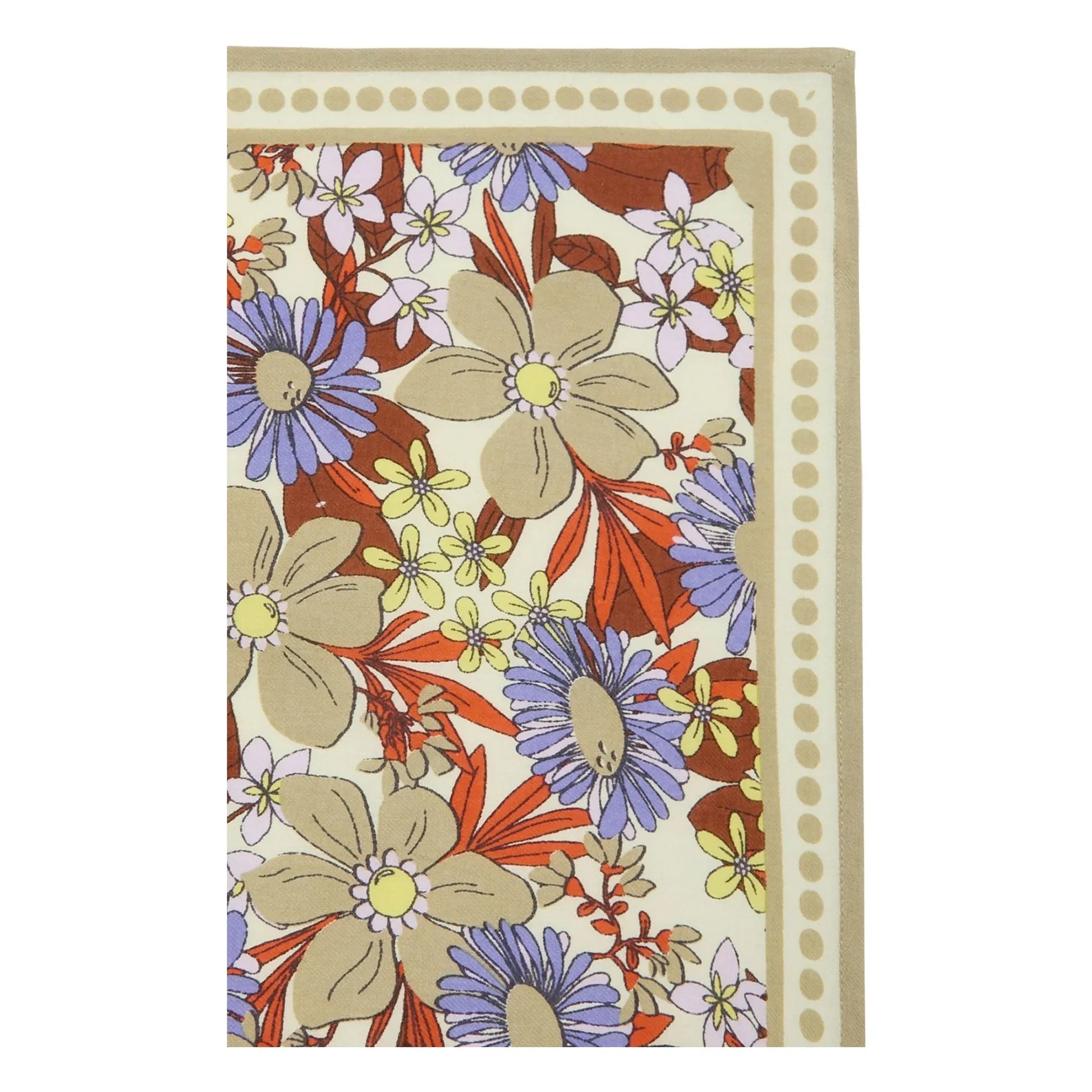 Apaches - Manika Fleuri Small Scarf  | Olive green