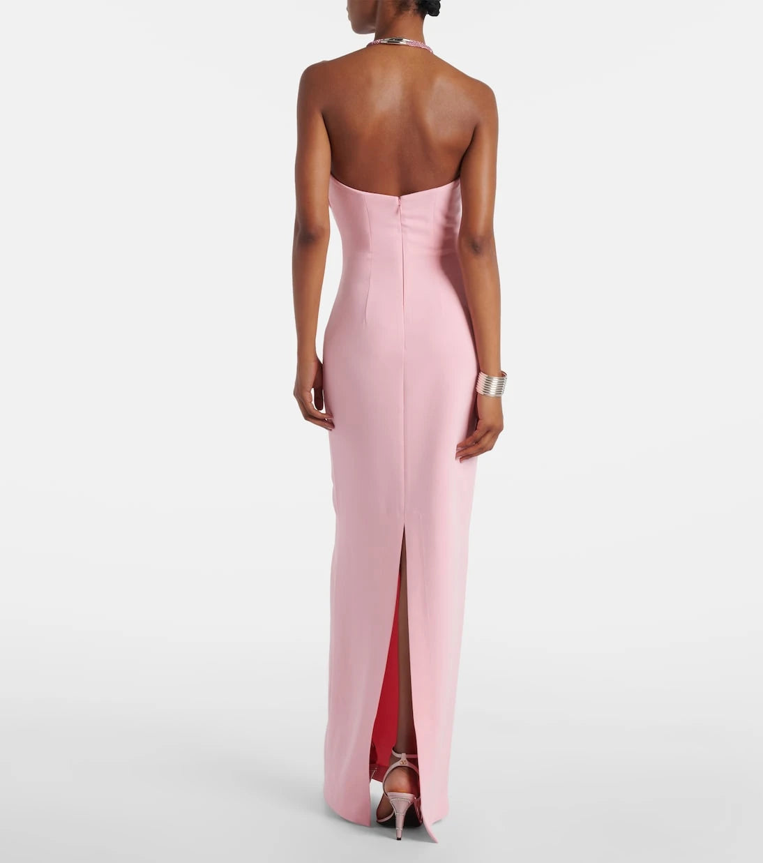 Solace London - Riva embellished halterneck gown
