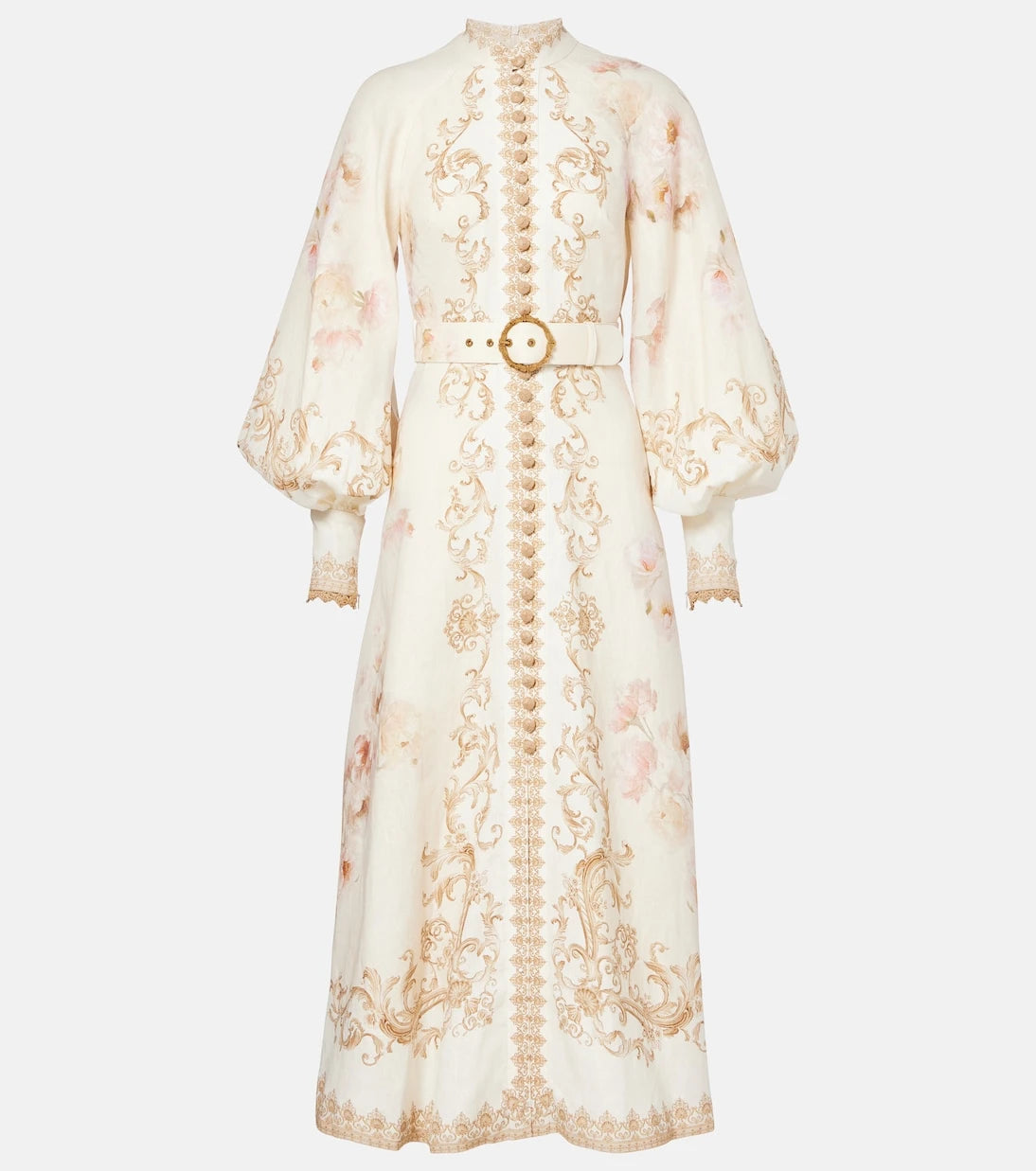 Zimmermann - Hypnotic printed linen shirt dress
