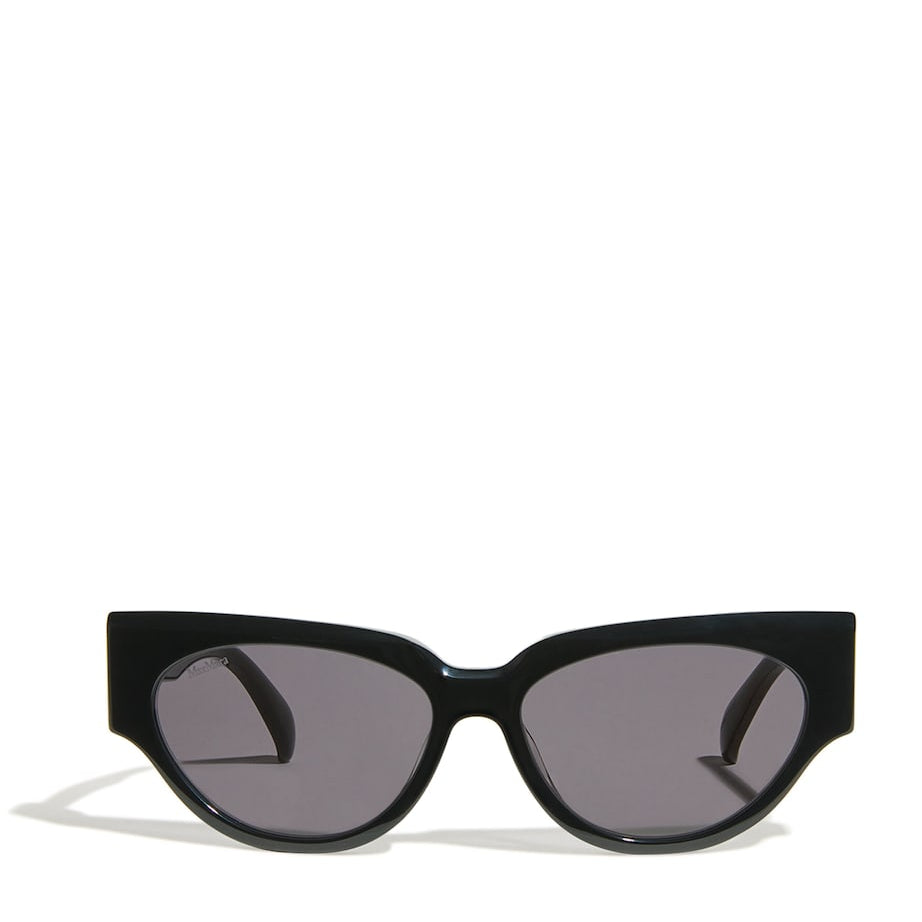 Max Mara Black Acetate Oval CLIP1 Sunglasses