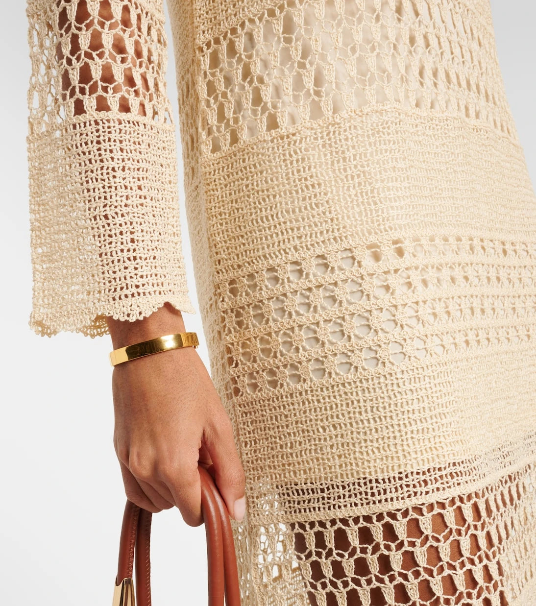 Zimmermann - Wanderlust crochet cotton-blend midi dress