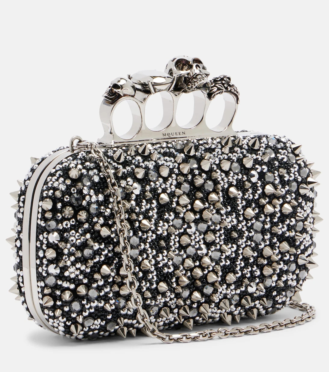 McQueen - Knuckle embellished clutch