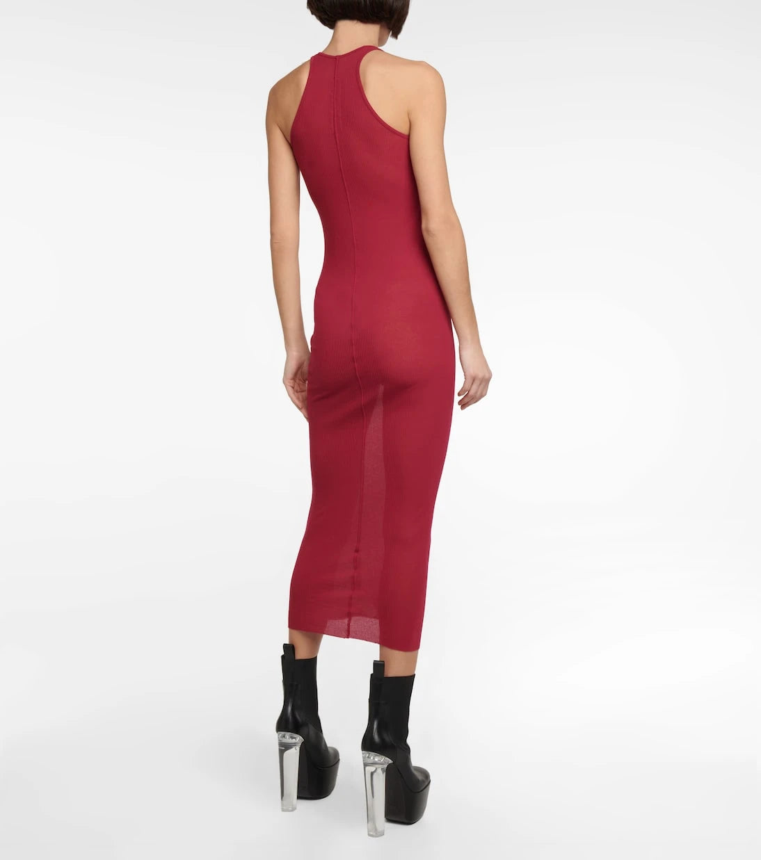 Rick Owens - Printed sheer midi dress