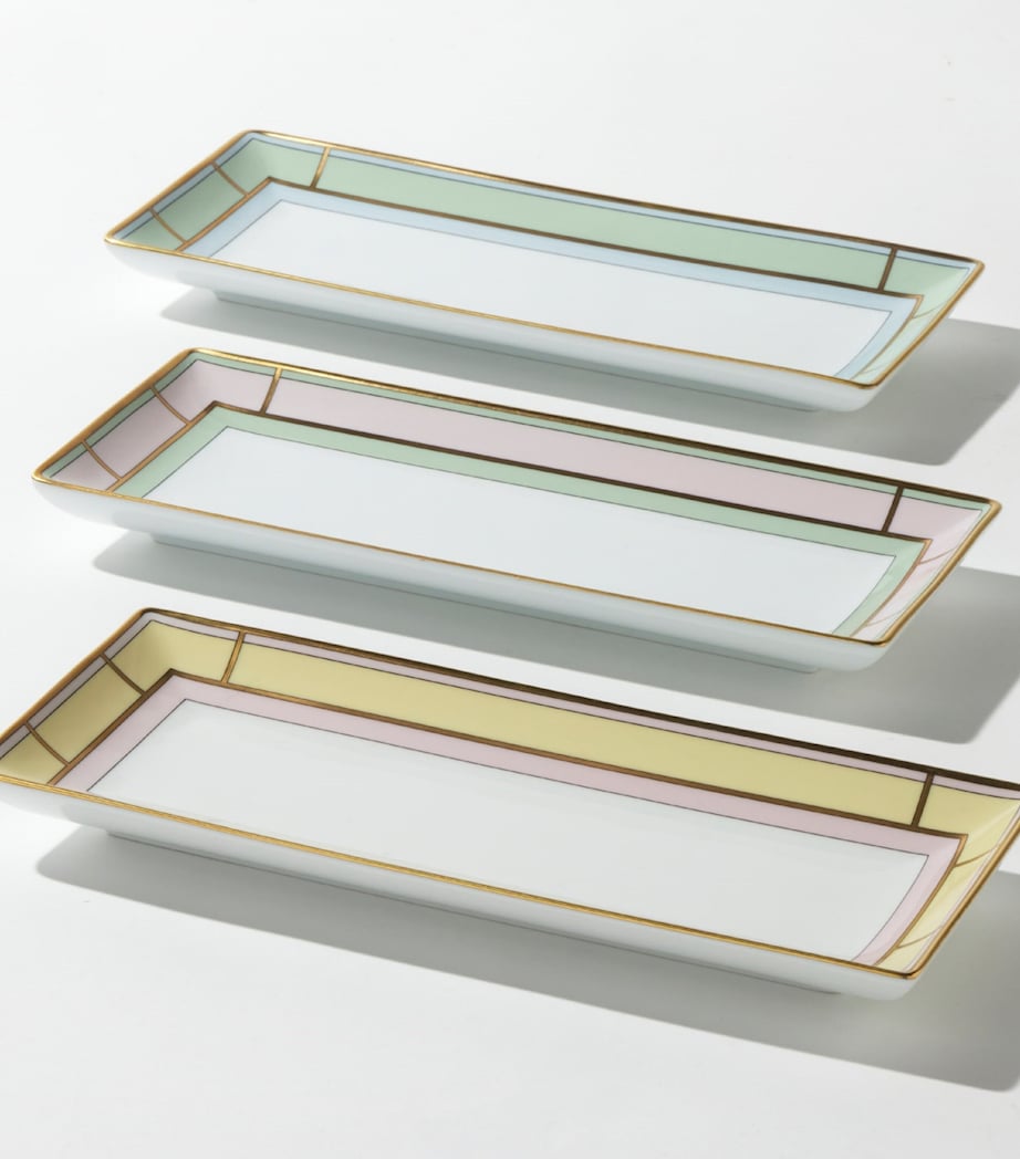 GINORI 1735 Porcelain Colonna Diva Rectangular Change Tray (28cm)